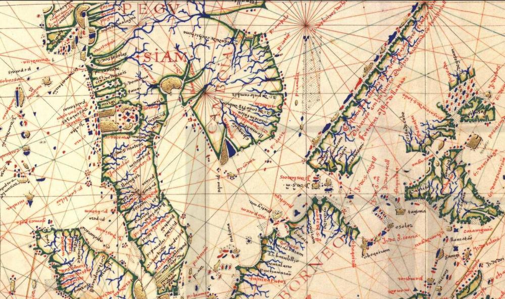 1571 - Fernão Vaz Dourado : carte de l'Atlas