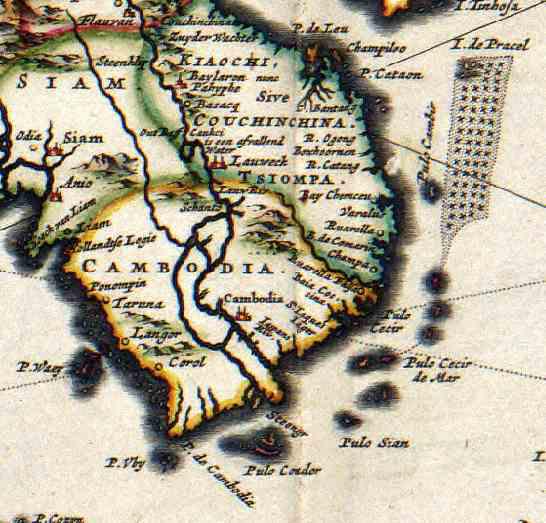 ca 1681 - Nicolaas VISSHER : Indiae Orientalis, nec non Insularum Adiacentium