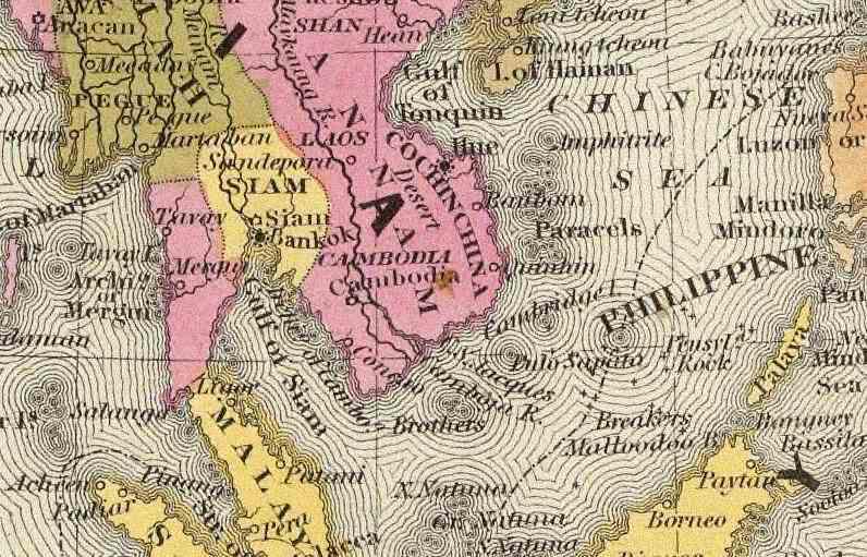 1846 - Samuel Augustus MITCHELL : Asia