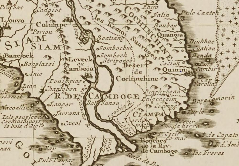 ZOOM : 1736 - Abraham Du Bois : L'Inde de la Le Gange suivant les nouvelles observations de Messieurs de l'Académie Royae des Sciences